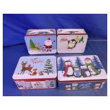 Holiday Metal Lunch Box Lot