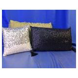 Three Decorative Throw Pillows