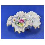 Porcelain Floral Trinket Dish