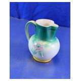Czech Pottery Floral Creamer Pitcher