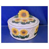 Sunflower Ceramic Canister