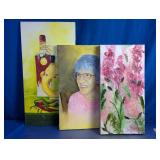 Portrait Floral Still Life Canvas Painting Set