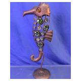 Metal Seahorse Sculpture