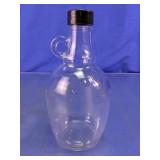 Clear Glass Syrup Jug Bottle with Cap