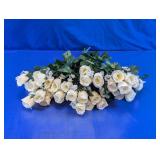 Artificial Ivory Rose Floral Table Centerpiece