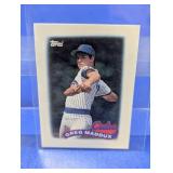 EARLY CARD 1989 TOPPS MINI HOF GREG MADDUX