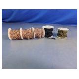 Assorted Jewelry Making Link Chains on Spools Lot