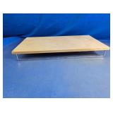 Wood & Chrome Under-Cabinet Sliding Shelf
