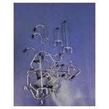 Assorted Metal Pegboard Hook Set