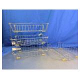 Vintage Stackable Wire Document Trays Lot