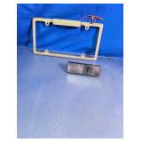 Vtg. License Plate Frame Light & Blind Spot
