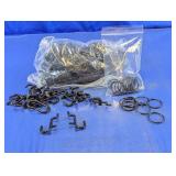 Plastic Pegboard Hooks & Metal Split Key Rings