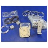 Assorted Aluminum Machine Hardware & Rings Lot