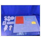 Assorted Silicone Resin Craft Molds and Mat Lot