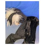 Cruella Costume, Wig & Scarf Large