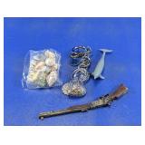 Keychains Mini Rifle Shells & Charms Lot