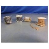 Assorted Jewelry Making Spool Craft Chains Lot