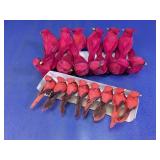 Artificial Cardinal Bird Clip Assortment