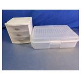 Sterilite Drawer Organizer & Rubbermaid Case Set