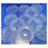 Pressed Glass Dessert Plates