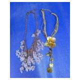 Floral Pendant & Beaded Necklace Assortment