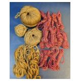 Mixed Craft Jute Twine & Dyed Sisal Cord Lot
