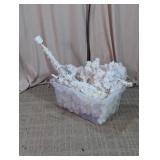 White Pre-Lit Christmas Tree with Storage Bin