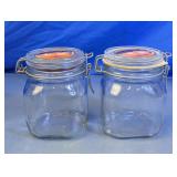 Glass Clamp Lid Storage Jars