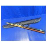 Teal Two-Piece Billiard Pool Cue with Case