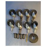 Shepherd Swivel Caster Wheels and Inserts Lot