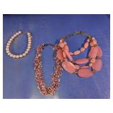 Pink Fashion Necklace Assortment