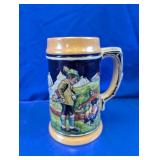 German Hunting Scene Beer Stein