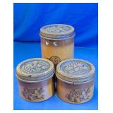 Fruit Motif Metal Canister Set