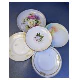 Decorative Floral Porcelain Bread Plate Assortment