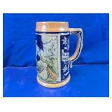 German Hunting Scene Beer Stein