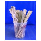 Birch Log & Bamboo Skewer Craft Assortment