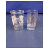 Dale Jarrett NASCAR & Golden Wheat Glasses Set