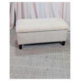 First Hill Linen Upholstered Storage Ottoman