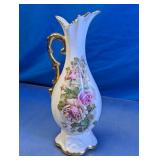 Floral Ceramic Pitcher Vase