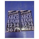 ArtSkills Silver Glitter Letter & Number Stickers
