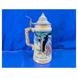 German Beer Stein Pewter Lid