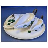 California Ivy Butter Dish & Gravy Boat