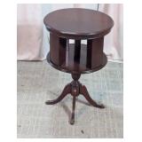 Vintage Mahogany Revolving Bookcase Table