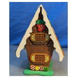 Vtg. Wooden Gingerbread House Tabletop Decor