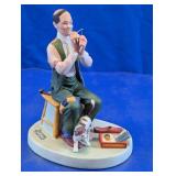 Norman Rockwell Man Threading a Needle Figurine