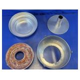 Angel Food Cake Pan & Decorative Copper Mold Set