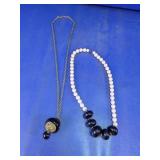 Black & White Beaded Necklace Assortment