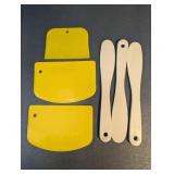 Plastic Dough Scraper & Spatula Assortment