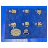 Vintage HLSR Rodeo Pins & 1990 Belt Buckle Lot