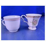 Nikko Cameo Rose & Stoneware Japan Mugs